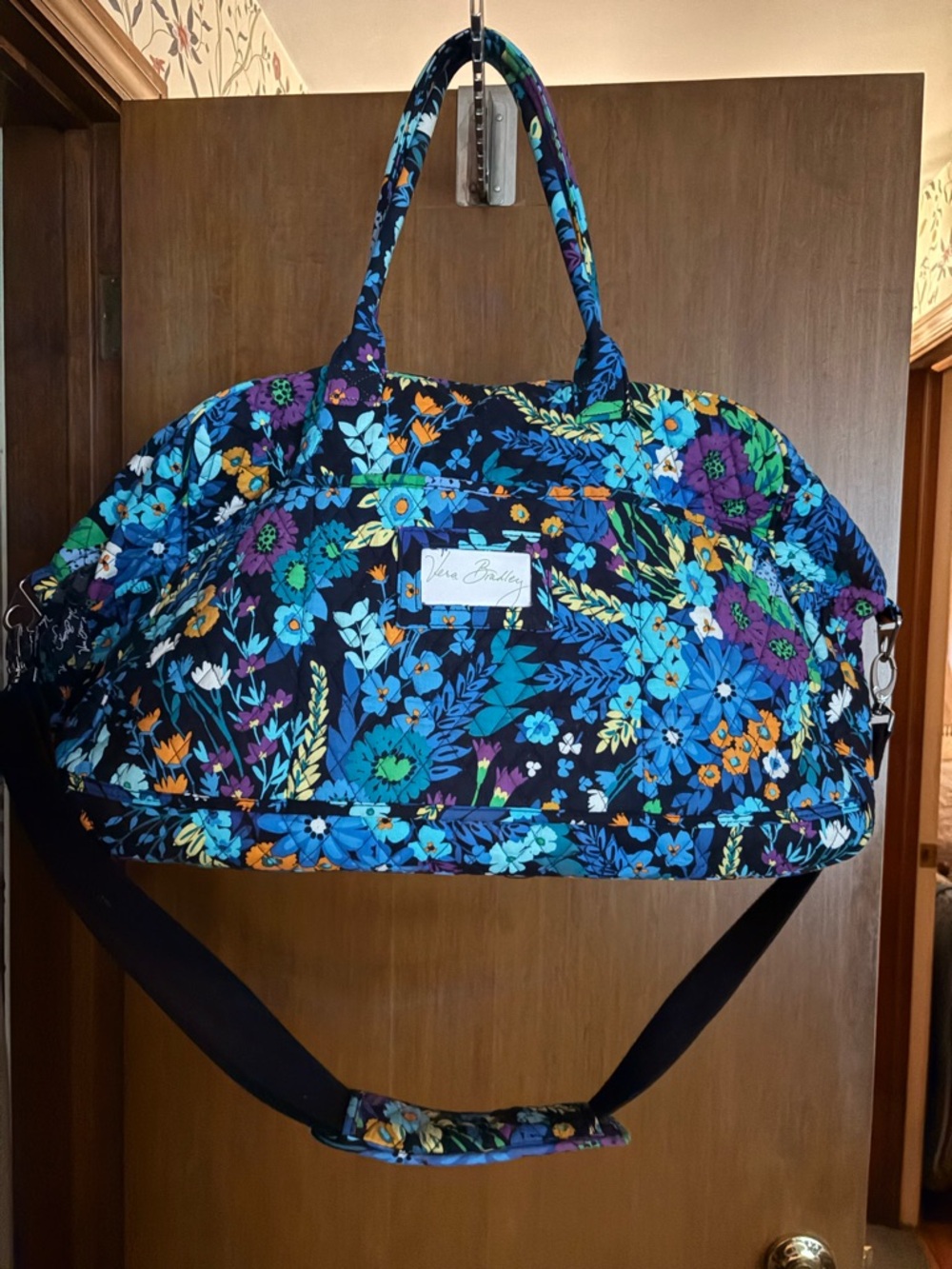 Vera Bradley Large Floral Quilted Travel Bag